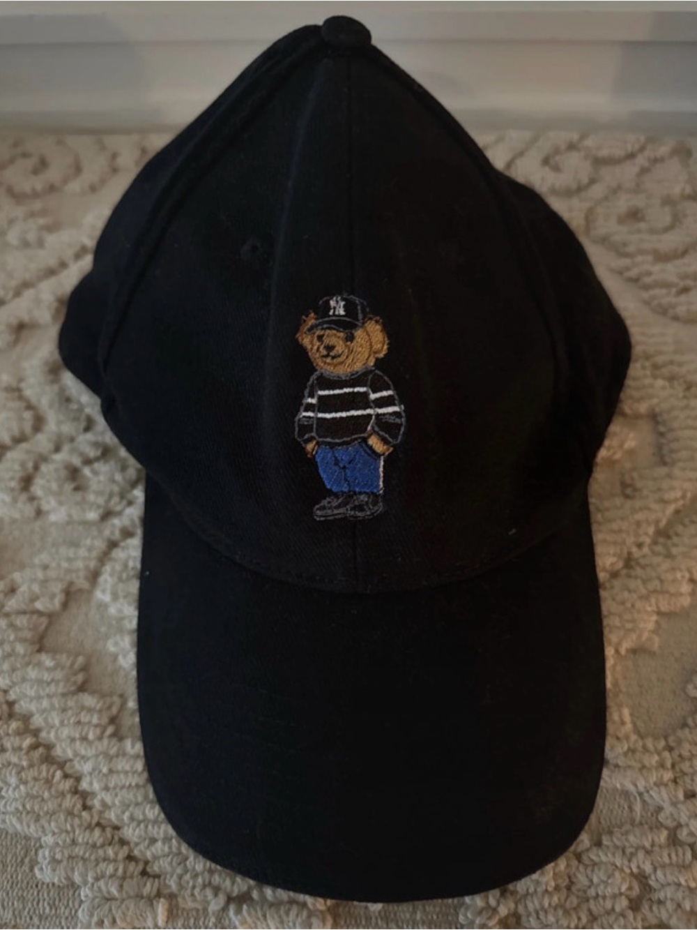 Black Bear Embroidered Baseball Cap